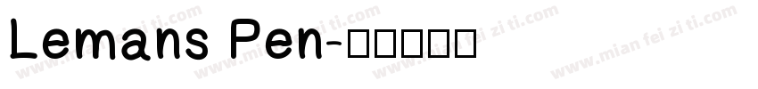 Lemans Pen字体转换